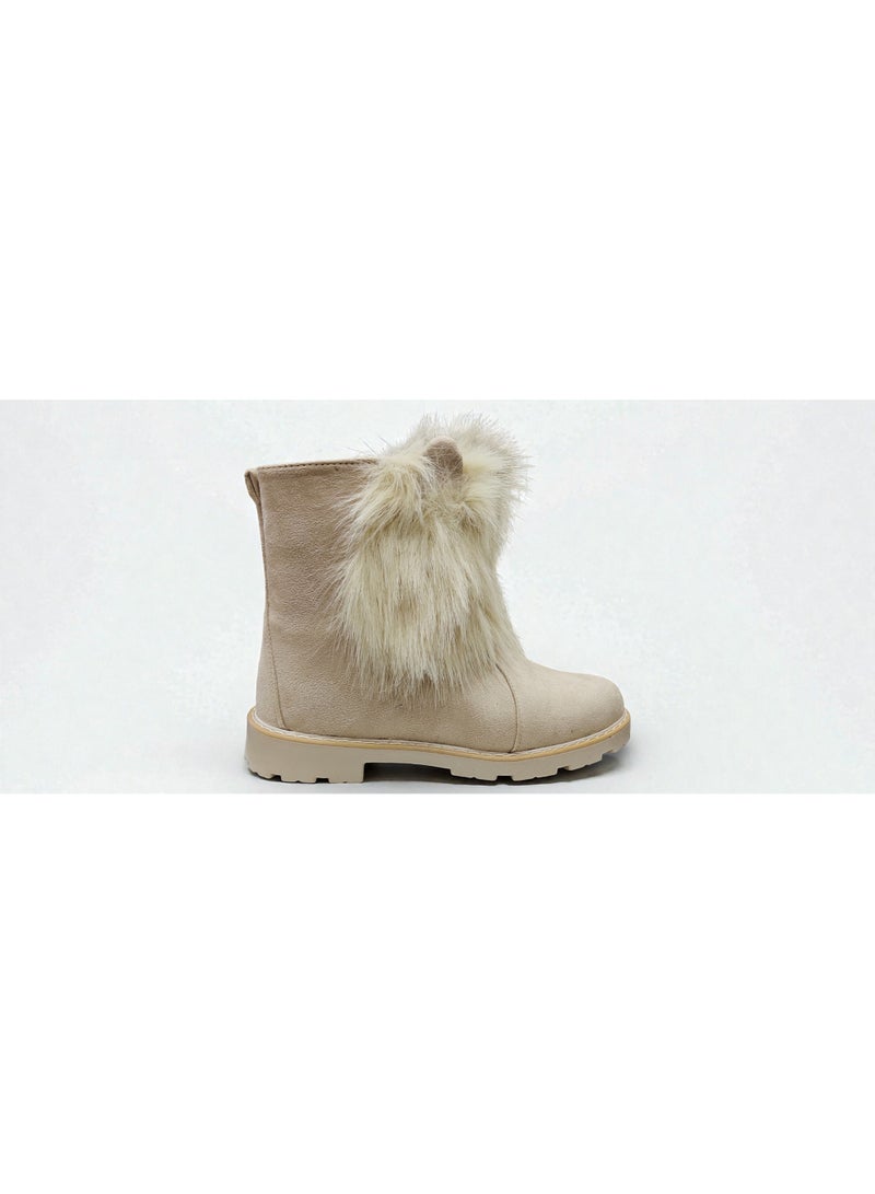 Children's boots with fur collar - Image 5